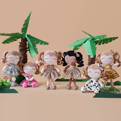Adorable poupées personnalisable imprimé animaux - peluche