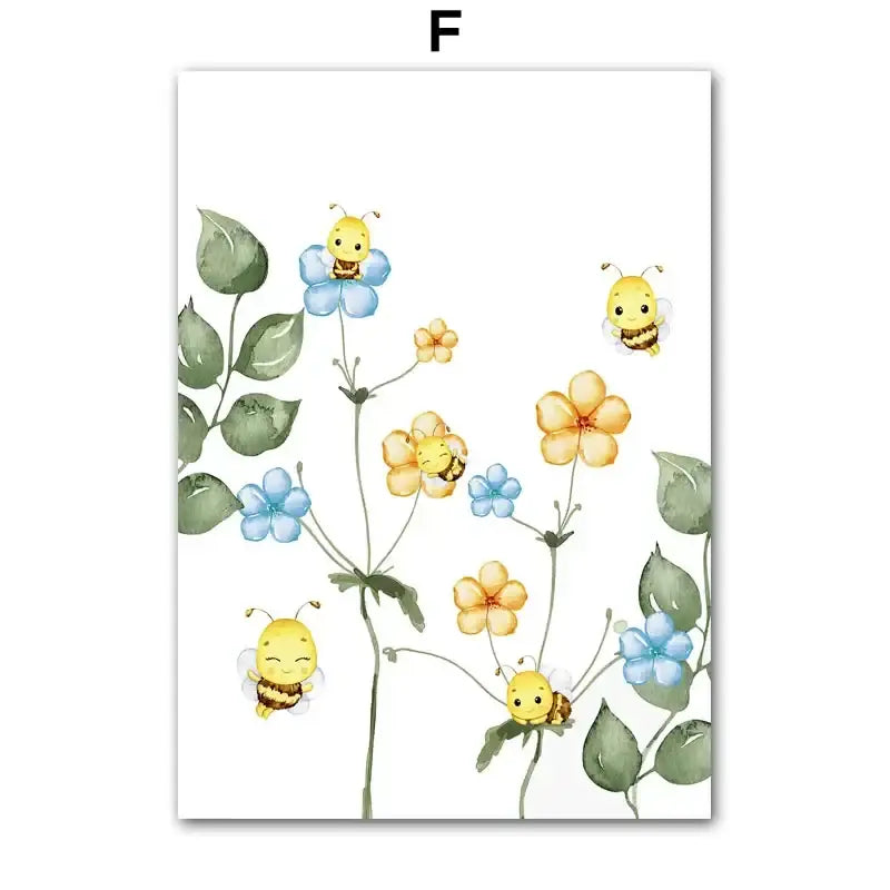 Affiche abeille et miel - F / A4 21X30 cm Unframed - affiche