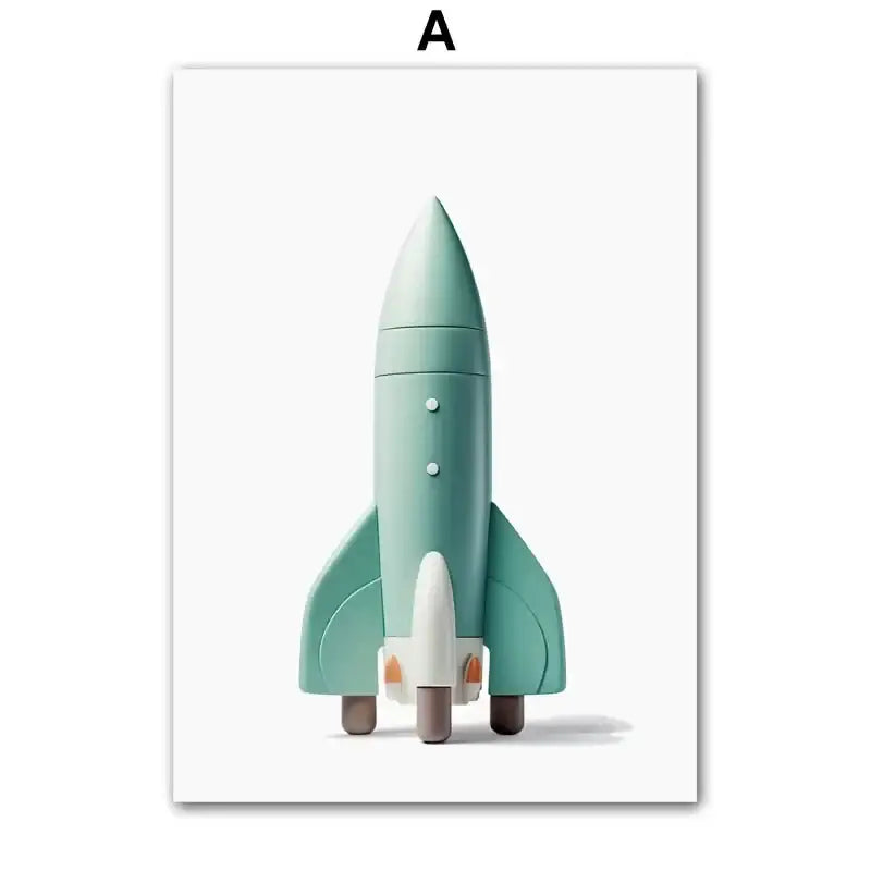Affiche astronaute et planète - A / 30X40 cm Unframed
