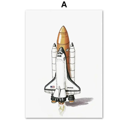 Affiche dessin espace - A / 40x60cm Unframed - affiche