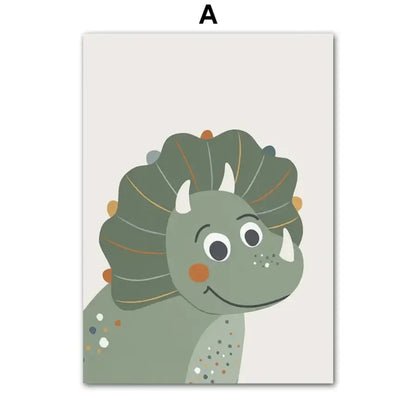 Affiche dinosaures avec prénom personnalisé - A / A4