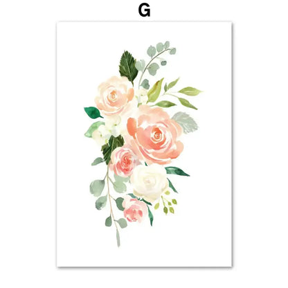 Affiche fleuries animaux - G / A4 21X30 cm Unframed