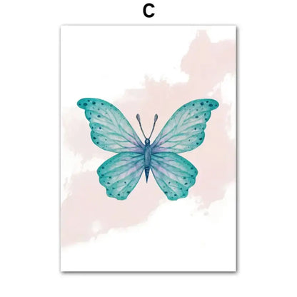 Affiche jolis papillon - C / 60X90 cm Unframed - affiche