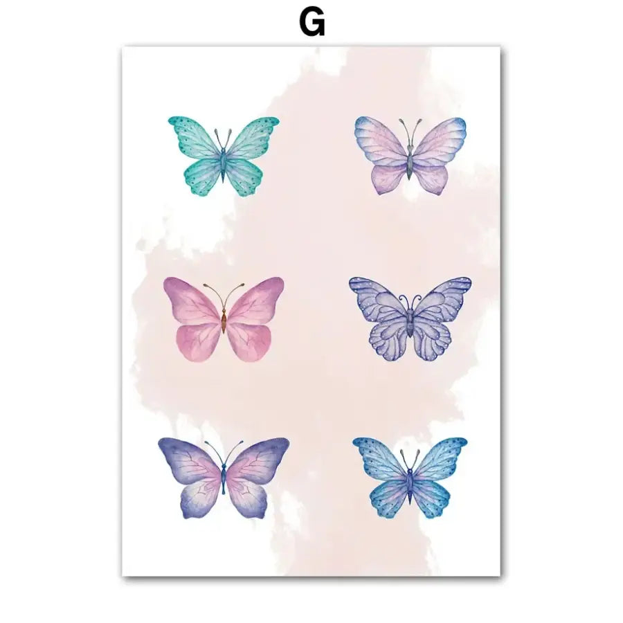 Affiche jolis papillon - G / 50X70 cm Unframed - affiche