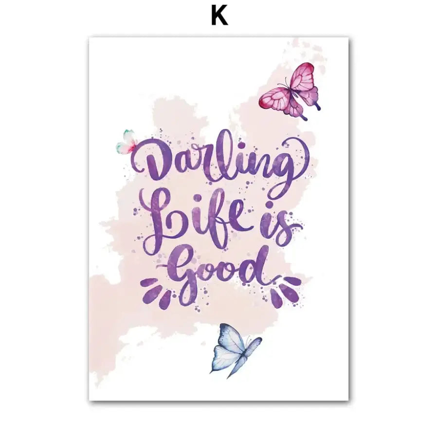 Affiche jolis papillon - K / 60X90 cm Unframed - affiche