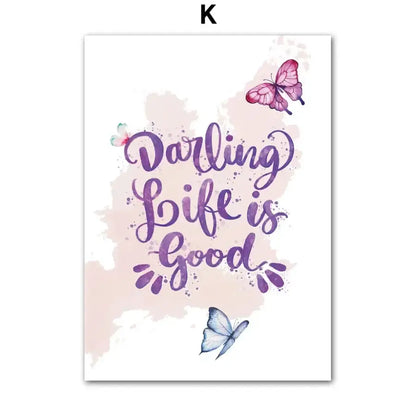 Affiche jolis papillon - K / 60X90 cm Unframed - affiche