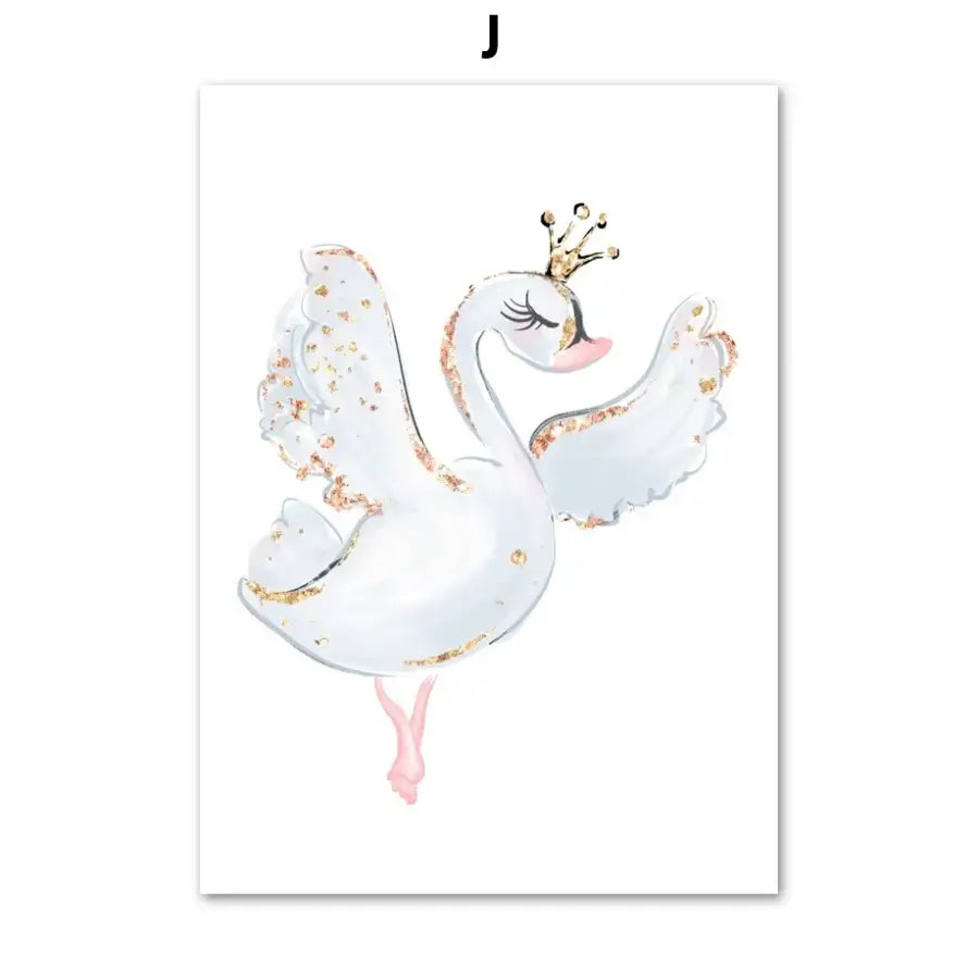 Affiche pailletée danseuse ballerine - J / 50X70 cm