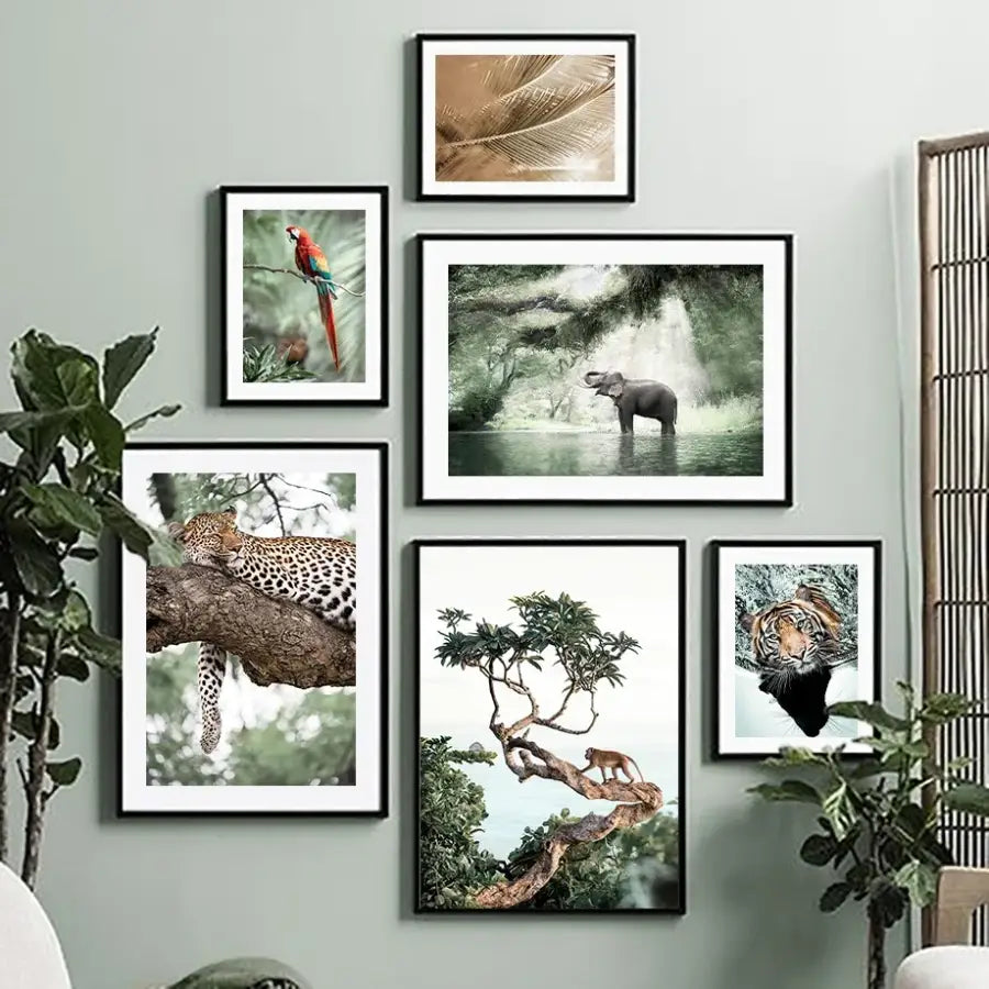 Affiche photographie animaux de la savane - affiche
