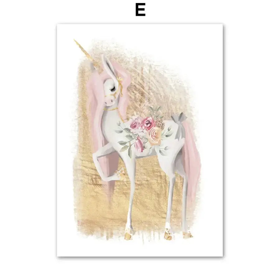 Affiche Princesse et licorne - E / 40X60 cm Unframed