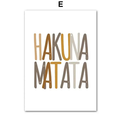 Affiche savane Hakuna Matata - E / 40X60 cm Unframed