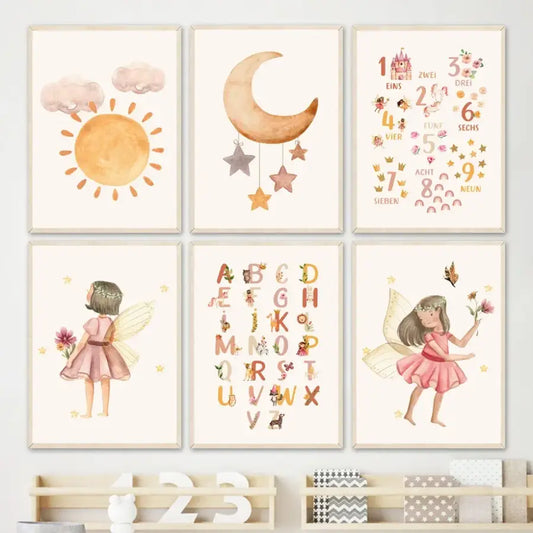 Affiches fée et alphabet - affiche