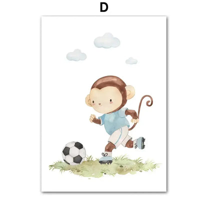 Affiches Football club Animaux - D / 40X60 cm Unframed