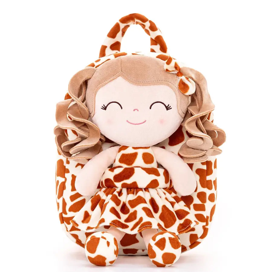 Sac poupée imprimé animaux - Giraffe / personnalisé - sac