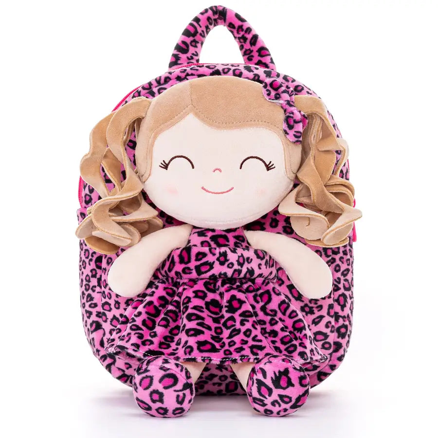 Sac poupée imprimé animaux - Pink leopard print