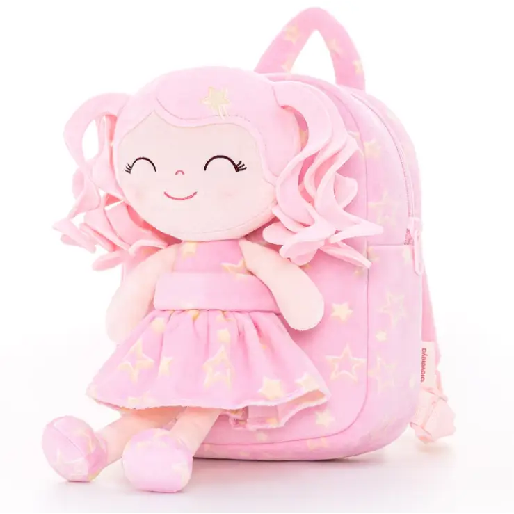 sac / poupée princesse stella - sac rose / personnalisé