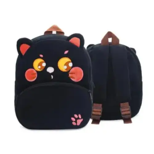 Vente flash: sac à dos personnalisé enfant - chat noir