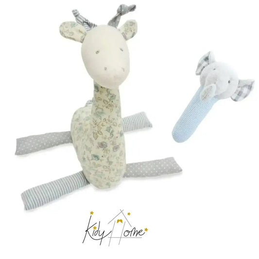 Adorable girafe sensorielle + son hochet - kidyhome