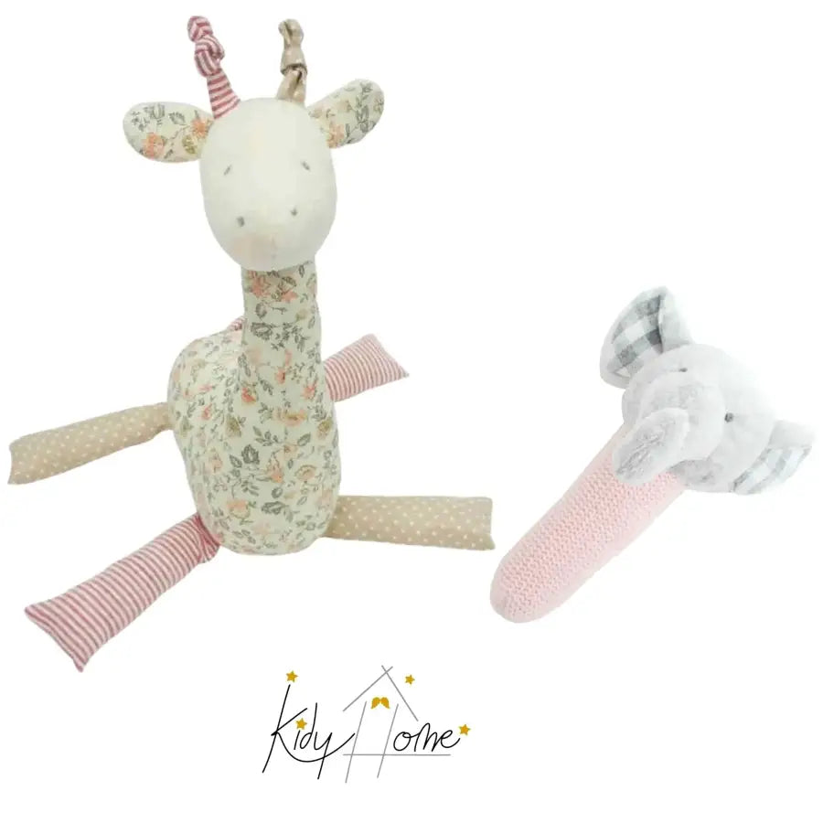 Adorable girafe sensorielle + son hochet - kidyhome