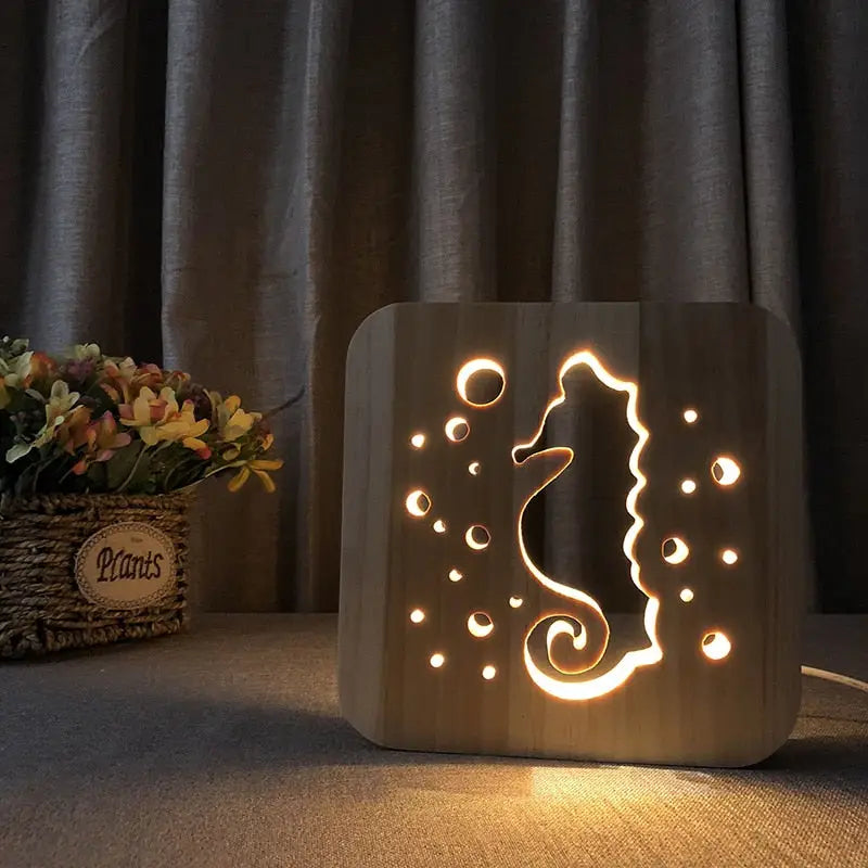 Adorable lampe veilleuse en bois – kidyhome