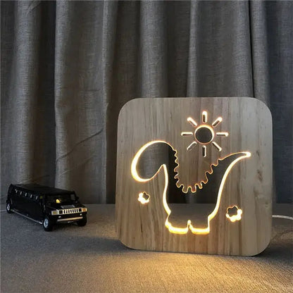 Adorable lampe veilleuse en bois - kidyhome
