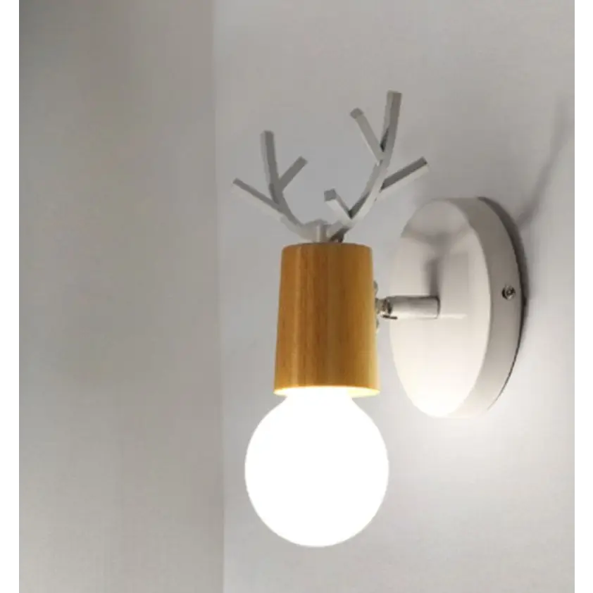 Applique murale nordique aluminium mickey hills chambre d'enfant s'allume  lampe murale intérieure moderne luminaire luminaire créatif E27 (blanc et