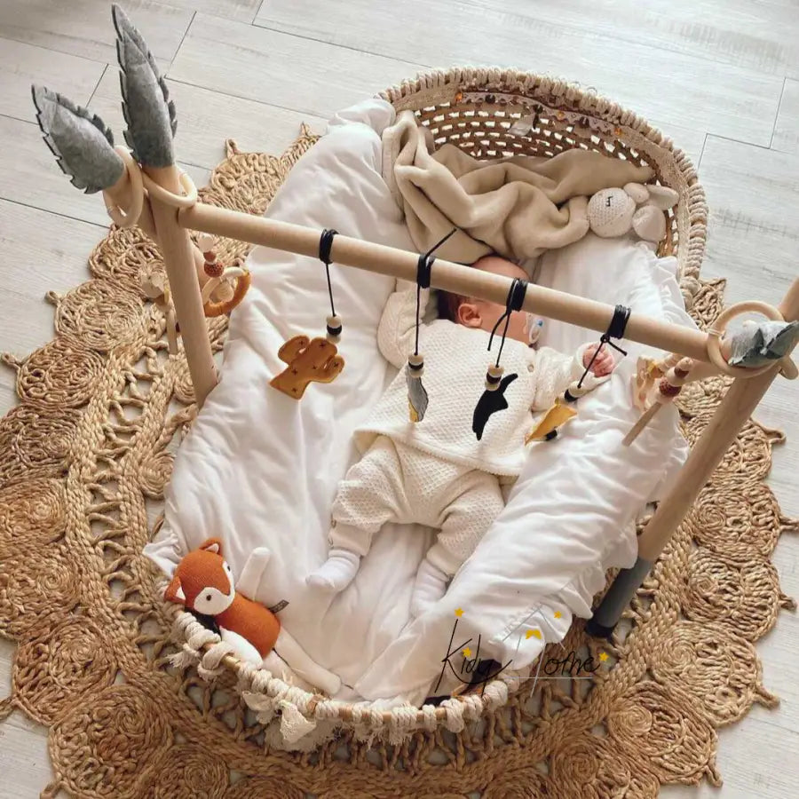 pack: arche de jeu bébé DIY scandinave et jouets en bois et feutrine –  kidyhome