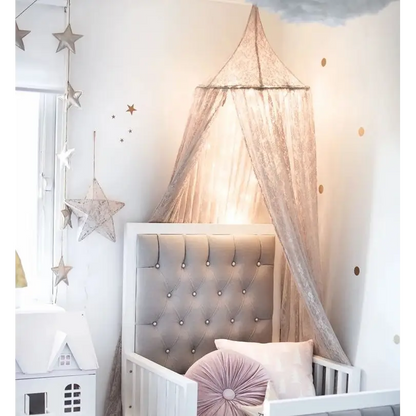 Ciel de lit / Tente / cabane coton et dentelle décoration enfant – kidyhome