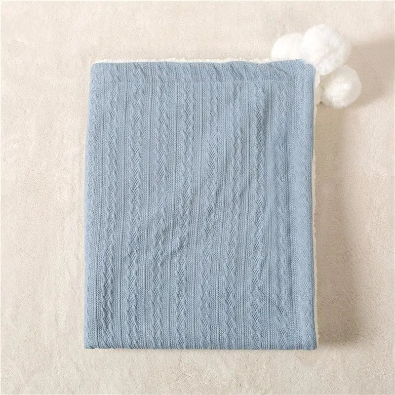 couverture esprit tricot personnalisée - kidyhome