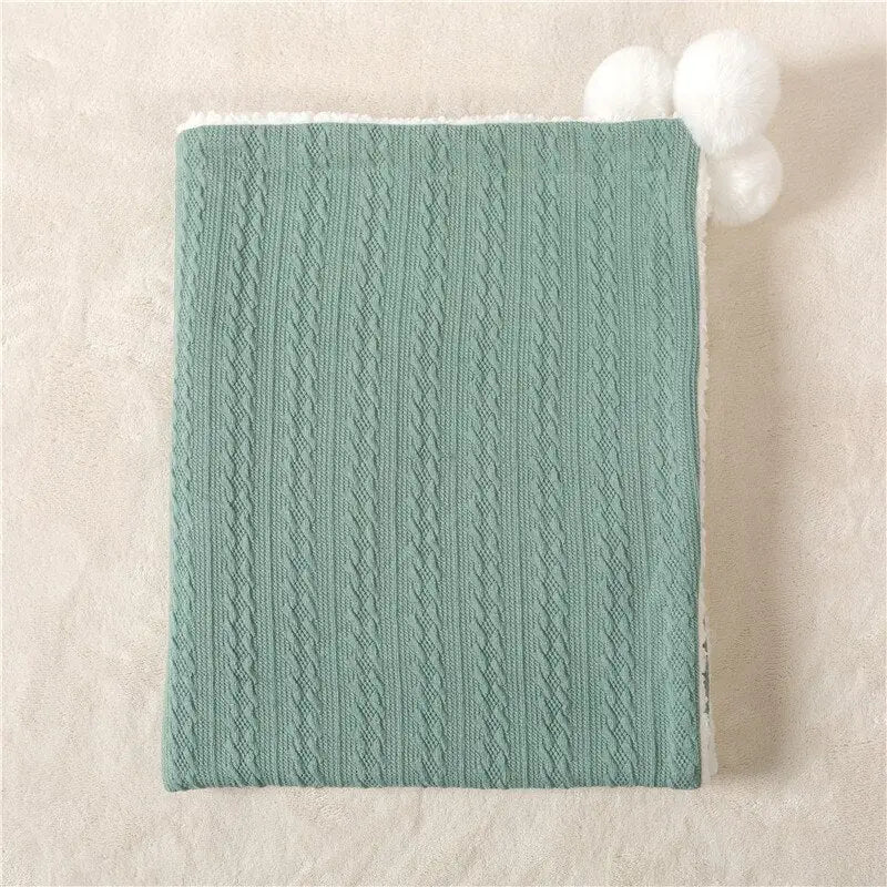 couverture esprit tricot personnalisée - kidyhome