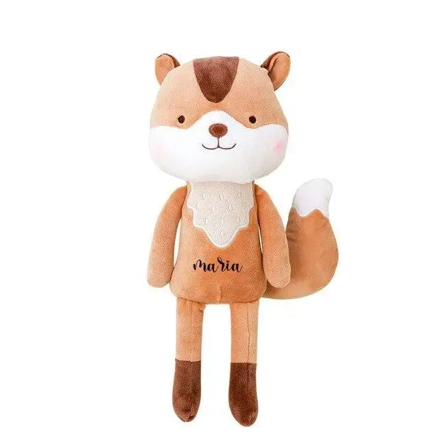 un doudou animaux prénom personnalisable - kidyhome