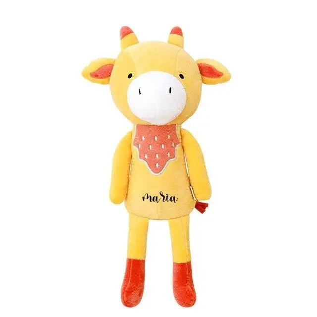 un doudou animaux prénom personnalisable - kidyhome