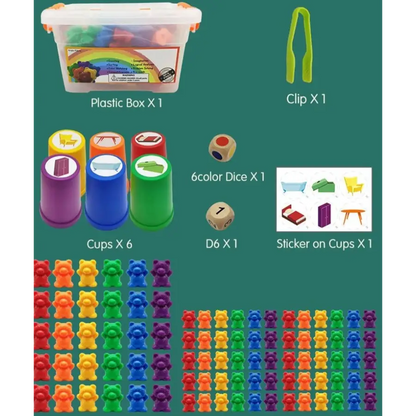 Montessori trie couleurs mathématiques - kidyhome
