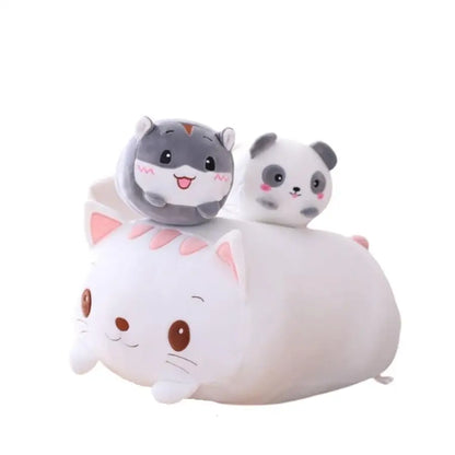 Peluches coussins animaux kawaii - kidyhome