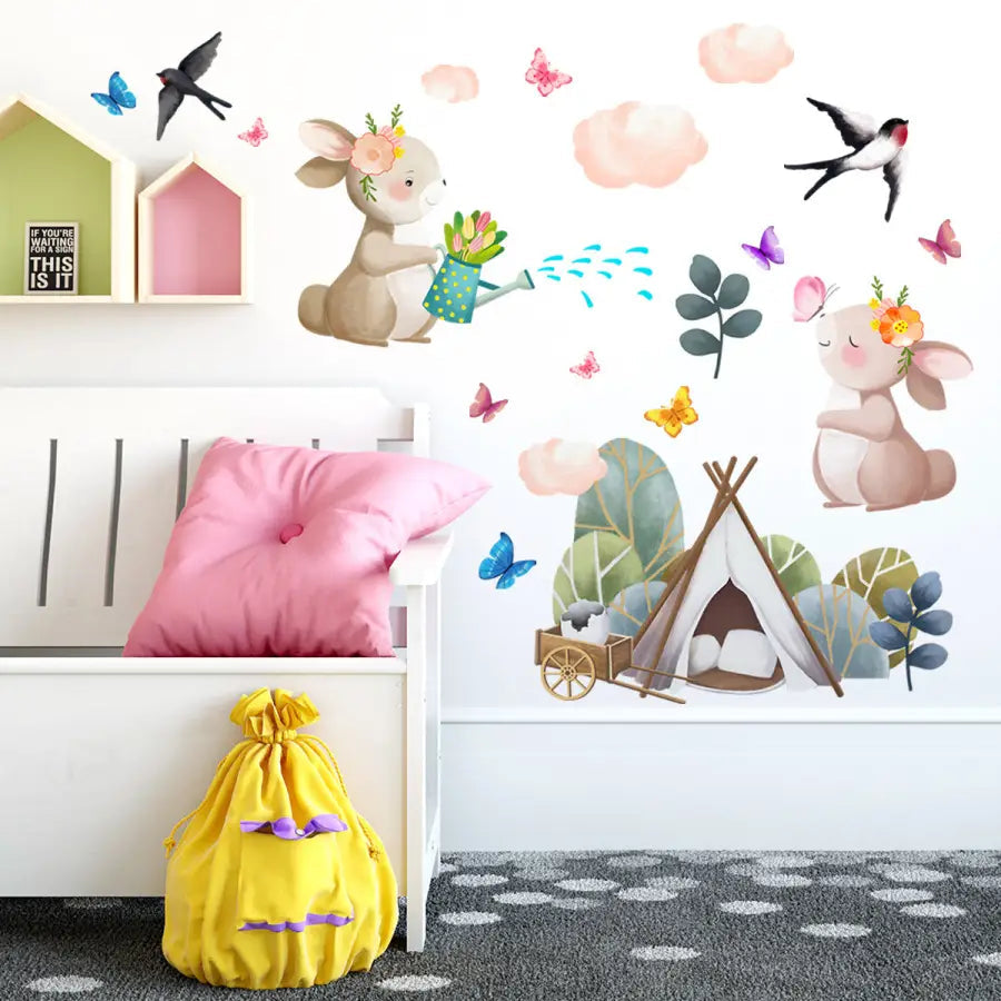 Petits stickers animaux de la foret - kidyhome