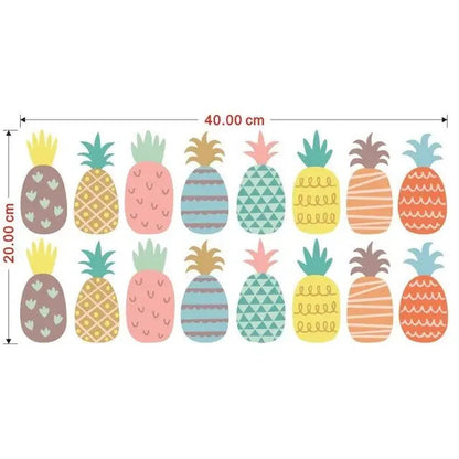 Stickers ananas colorés - kidyhome