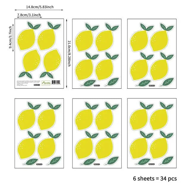 Stickers ananas colorés - kidyhome