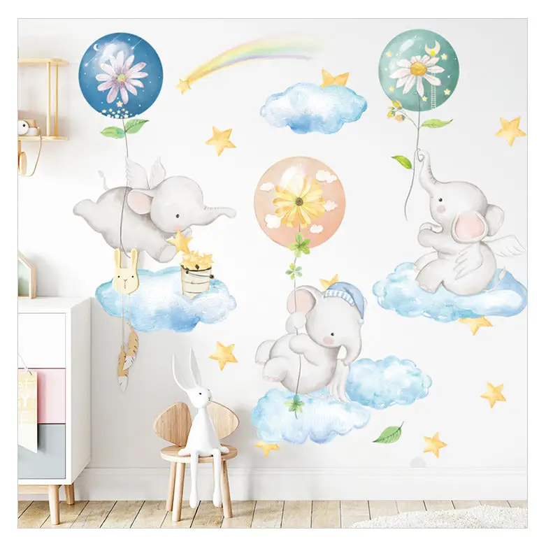 stickers animaux et ballons - kidyhome