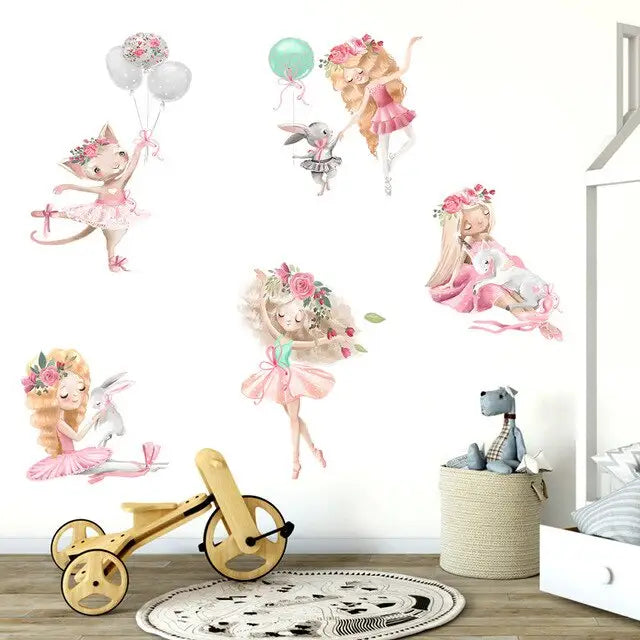 stickers danseuse ballerine - kidyhome