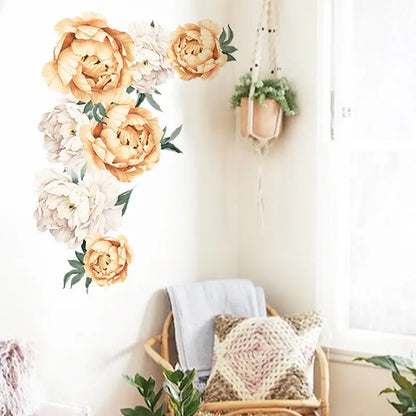 stickers grosse fleurs décoration chambre d'enfant bohème – kidyhome