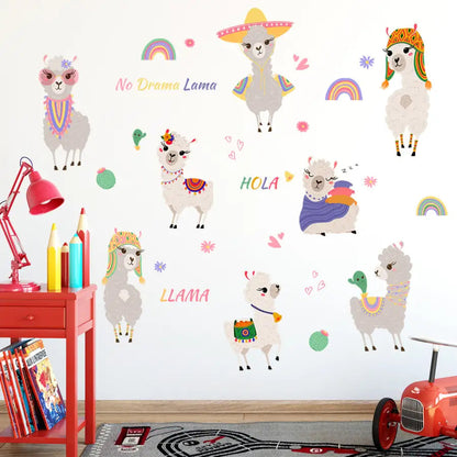 stickers lama Alpaca DIY - kidyhome