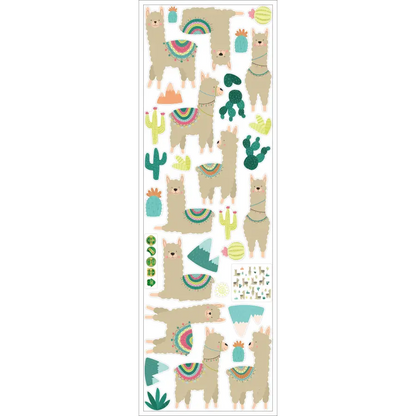 Stickers lamas Alpaga cactus - kidyhome