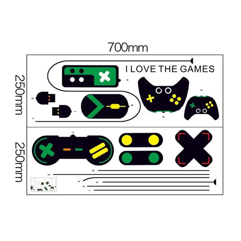 stickers manettes de jeux vidéo - kidyhome