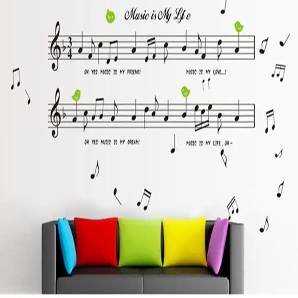 Stickers Music notes et instruments - kidyhome