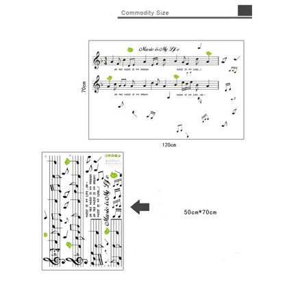 Stickers Music notes et instruments - kidyhome