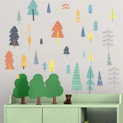 Stickers nature arbres et nuages - kidyhome