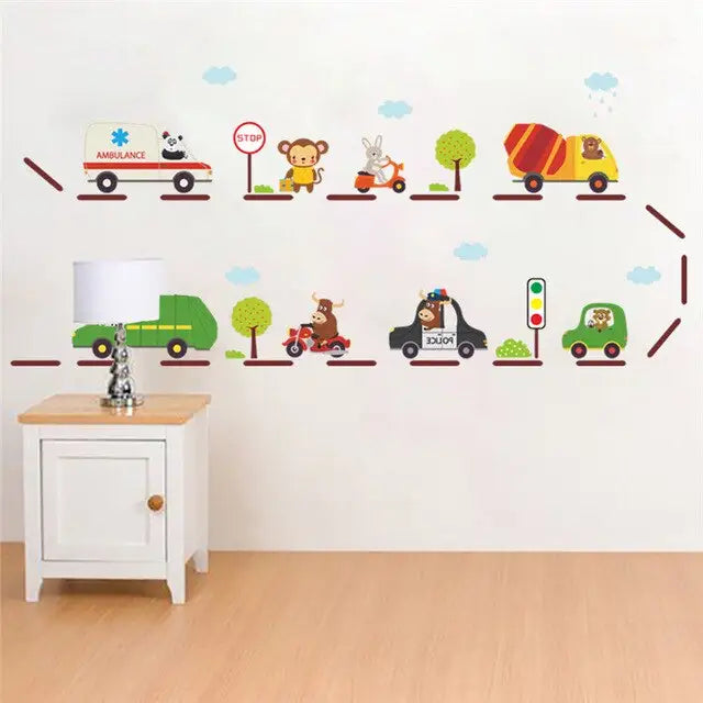 stickers routes et voitures - kidyhome