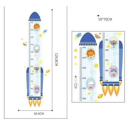 Stickers toise astronaute fusée planète - kidyhome