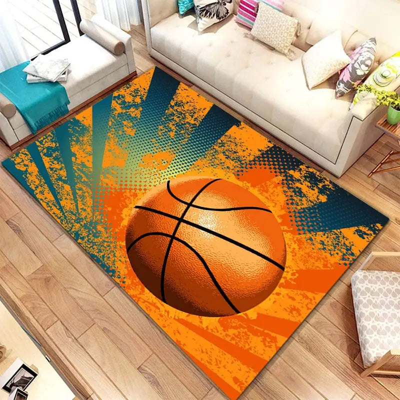 tapis basketball ballon - kidyhome