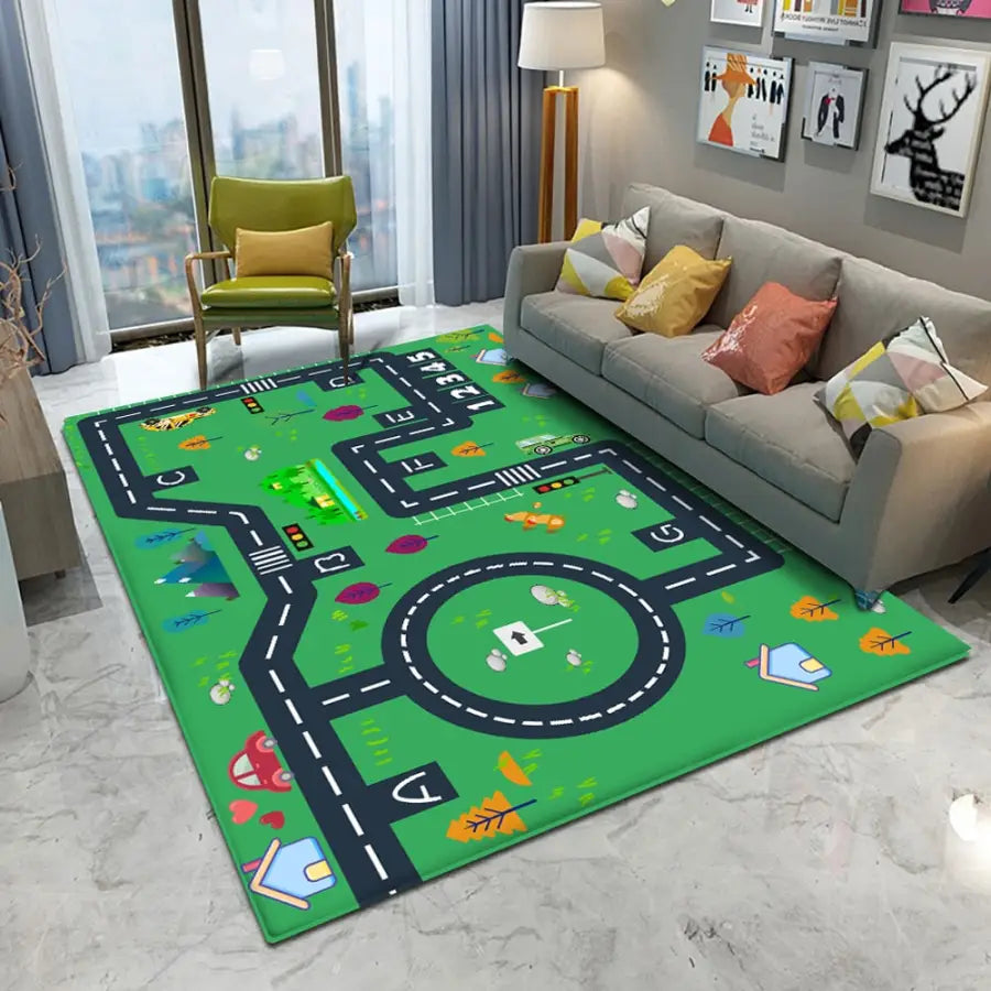 Tapis circuit et véhicules - kidyhome
