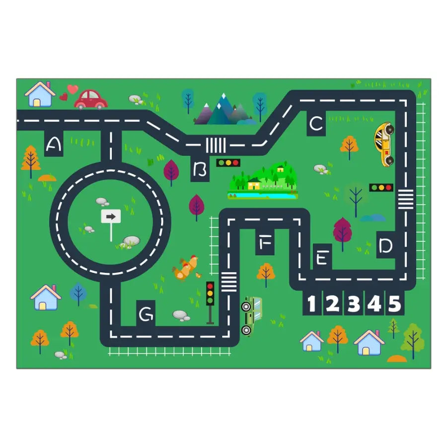 Tapis circuit et véhicules - kidyhome
